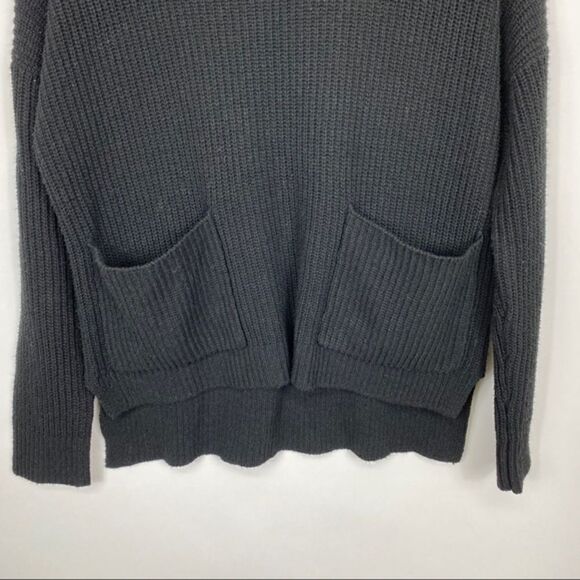 Melloday Black Front Pocket Sweater Small - Picture 4 of 8
